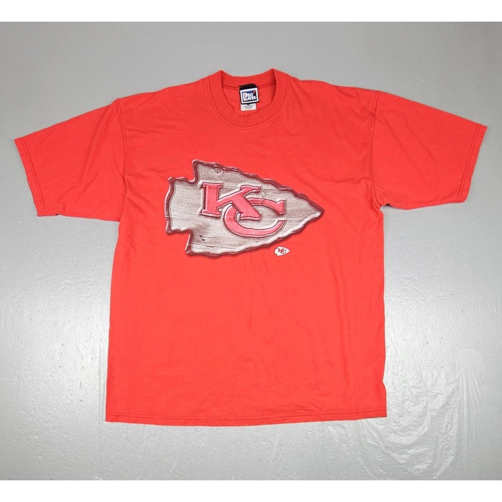 Vintage 90s Pro Player Kansas City Chiefs T-shirt Mens XL Red NFL Football